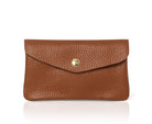 Medium Popper Leather Purse Tan | Betsy & Floss