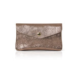 Medium Popper Leather Purse Bronze | Betsy & Floss