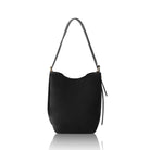 Melfi Suede Bucket Tote Bag Black | Betsy & Floss