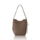Melfi Suede Bucket Tote Bag Dark Taupe | Betsy & Floss