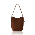 Melfi Suede Bucket Tote Bag Light Chocolate | Betsy & Floss