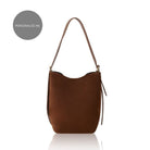 Melfi Suede Bucket Tote Bag Navy | Betsy & Floss