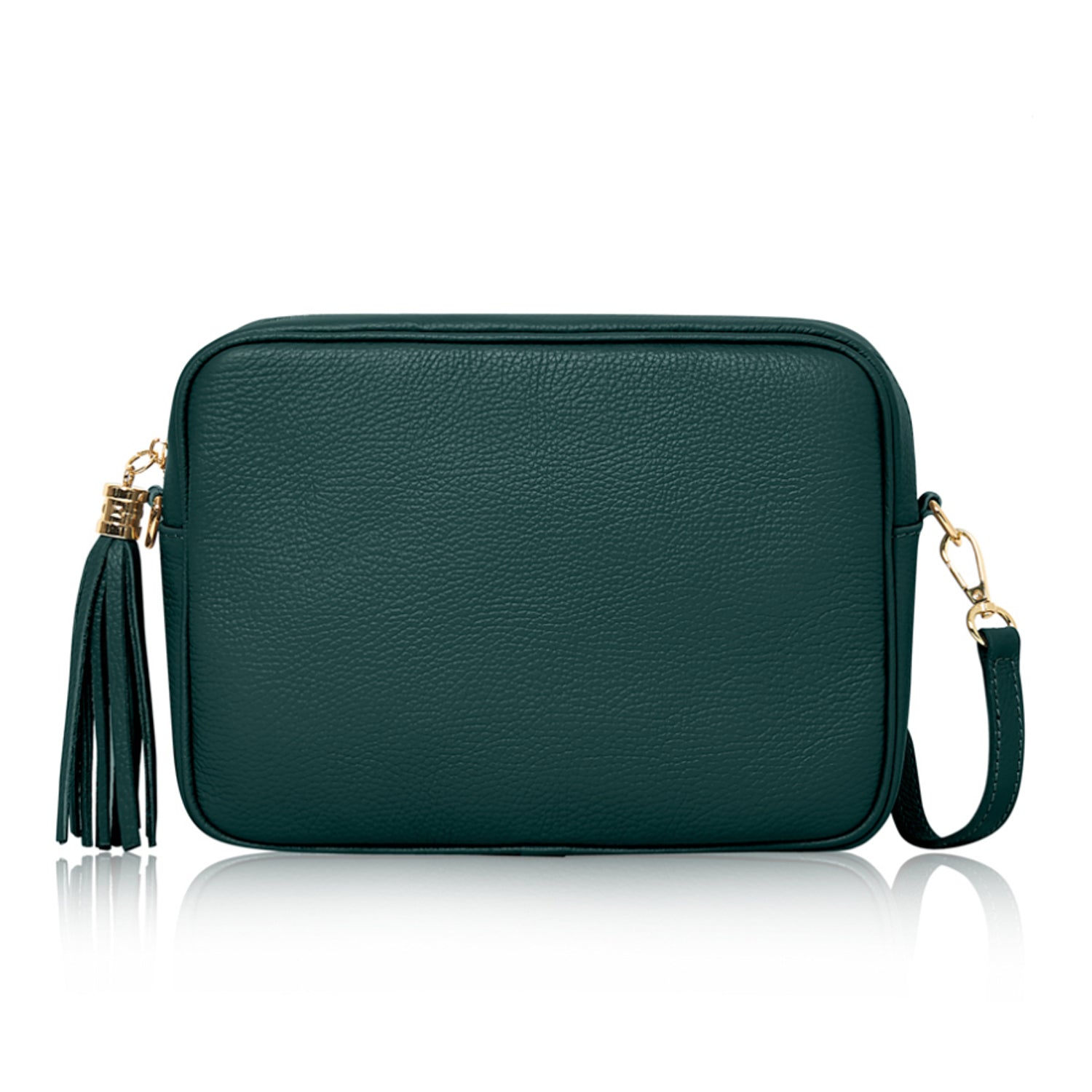 Modena Large Crossbody Tassel Bag Teal | Betsy & Floss