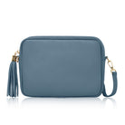 Modena Large Crossbody Tassel Bag Denim Blue | Betsy & Floss