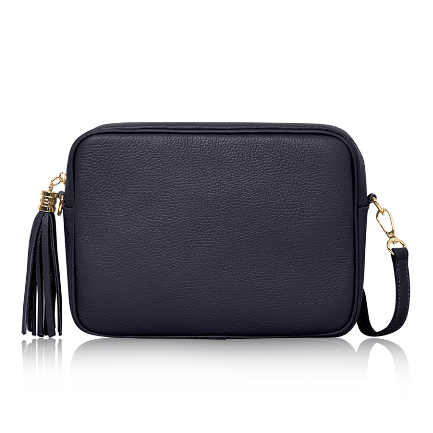 Modena Large Crossbody Tassel Bag Navy | Betsy & Floss