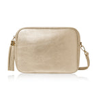 Modena Large Crossbody Tassel Bag Gold | Betsy & Floss