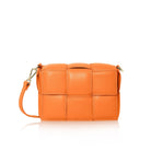 Modica Woven Crossbody Bag Orange | Betsy & Floss