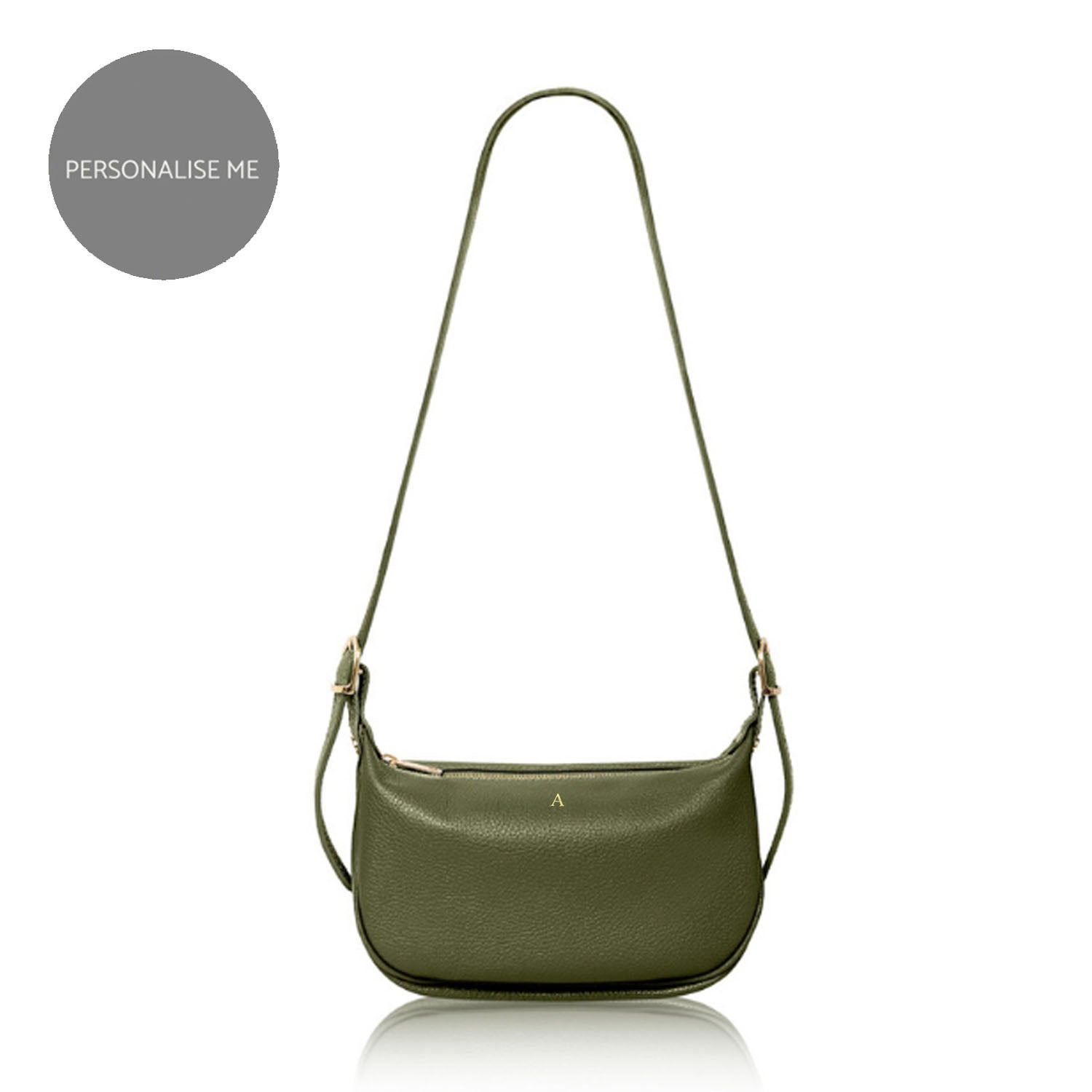 Narni Crossbody or Shoulder Bag Olive Green | Betsy & Floss