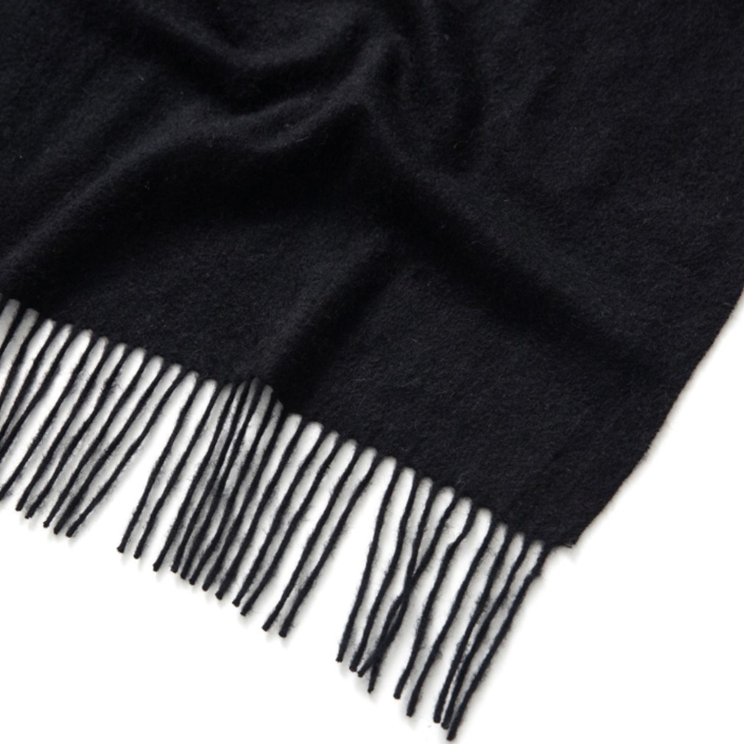 Oversized Cashmere Scarf Black | Betsy & Floss