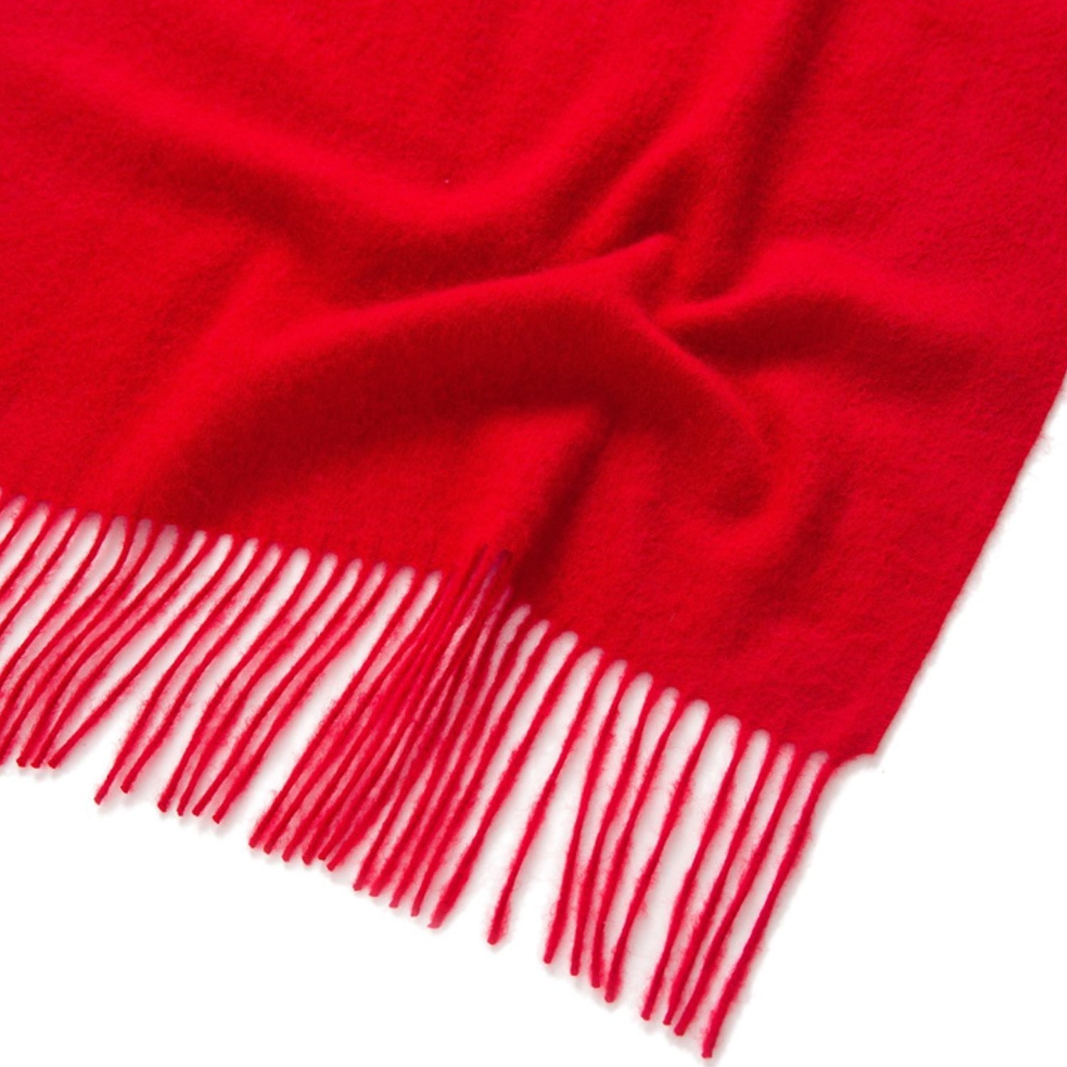 Oversized Cashmere Scarf Red | Betsy & Floss