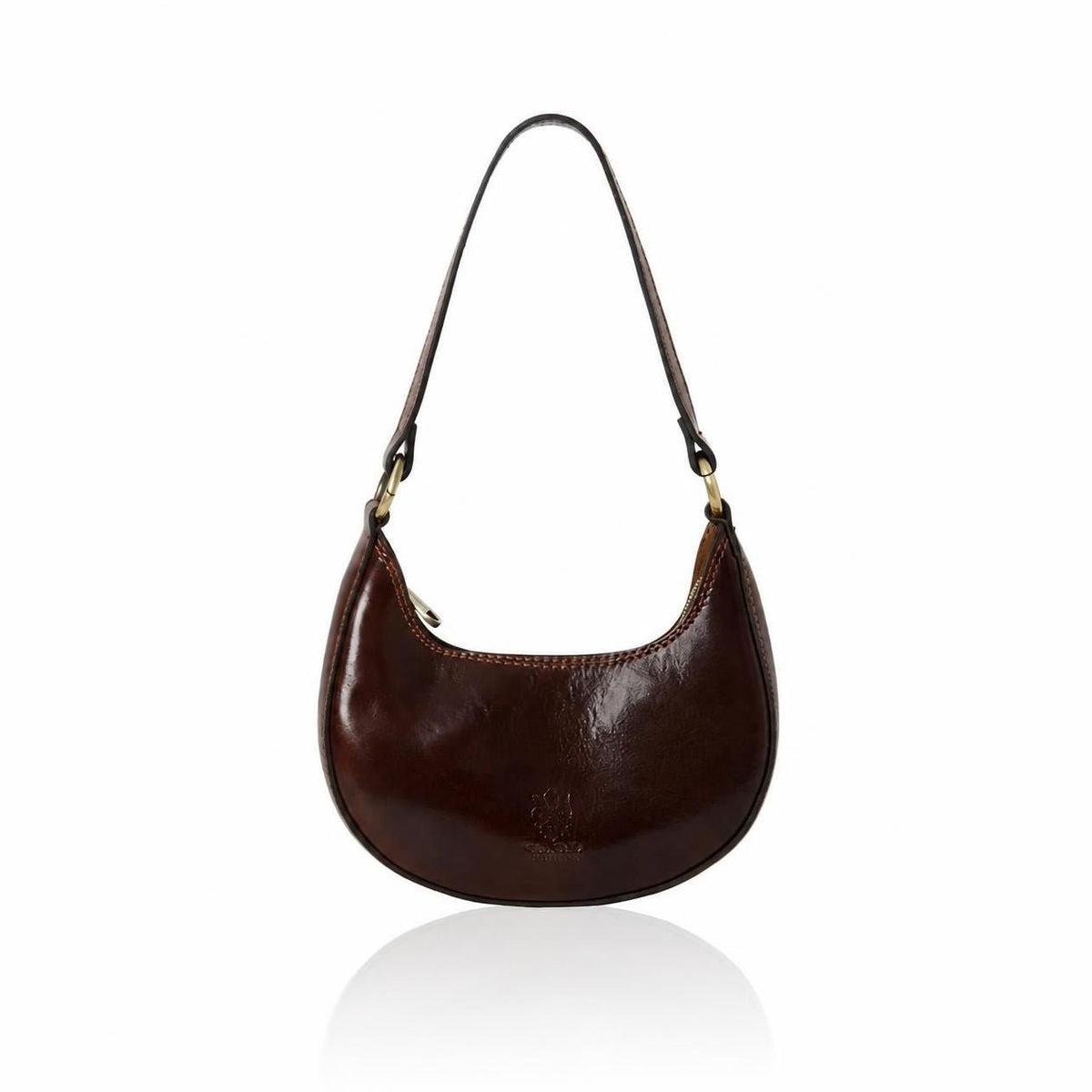 Parma Crescent Bag Dark Chocolate | Betsy & Floss