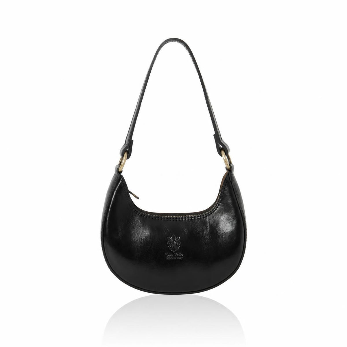 Parma Crescent Bag Black | Betsy & Floss