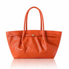 Perugia Leather Tote Bag Burnt Orange | Betsy & Floss