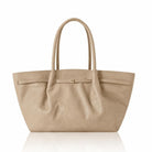 Perugia Leather Tote Bag Light Taupe | Betsy & Floss