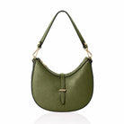 Pienza Crescent Bag -with two straps Olive Green | Betsy & Floss
