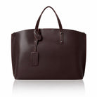 Positano Leather Handbag Red Plum | Betsy & Floss