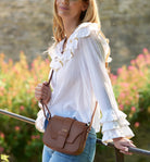 Apulia Satchel Crossbody Bag Tan | Betsy & Floss