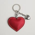 Heart Leather Keyring Red | Betsy & Floss