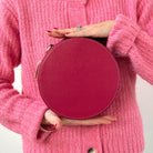 Rome Round Circle Crossbody Bag Fuchsia | Betsy & Floss