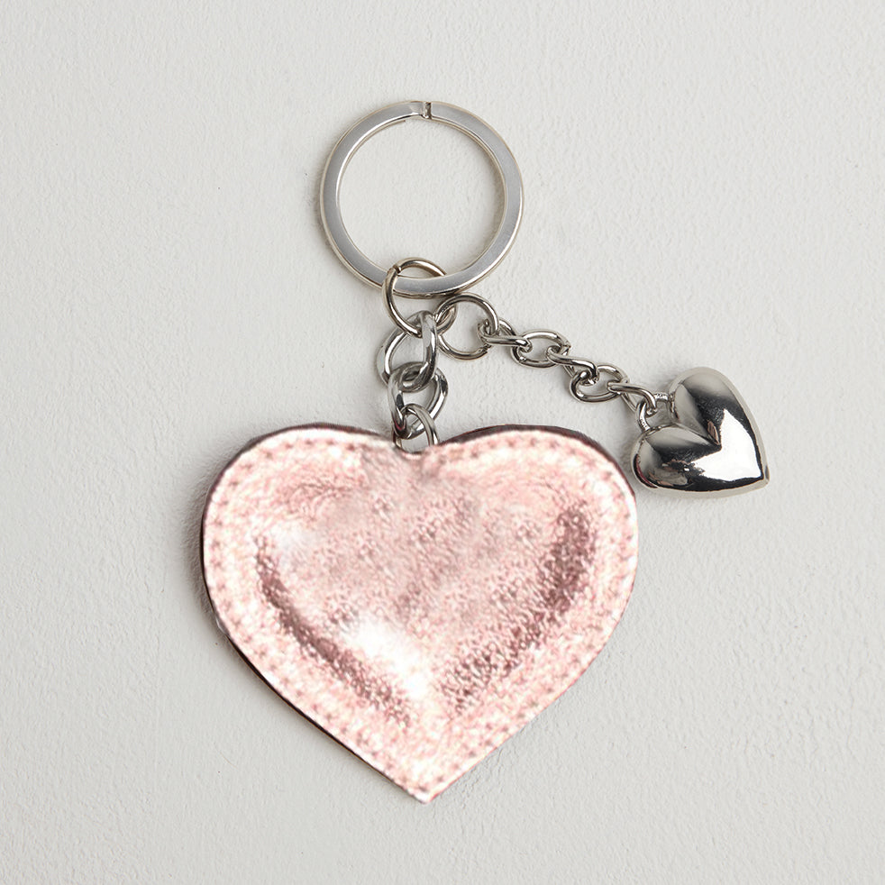 Heart Leather Keyring Red | Betsy & Floss