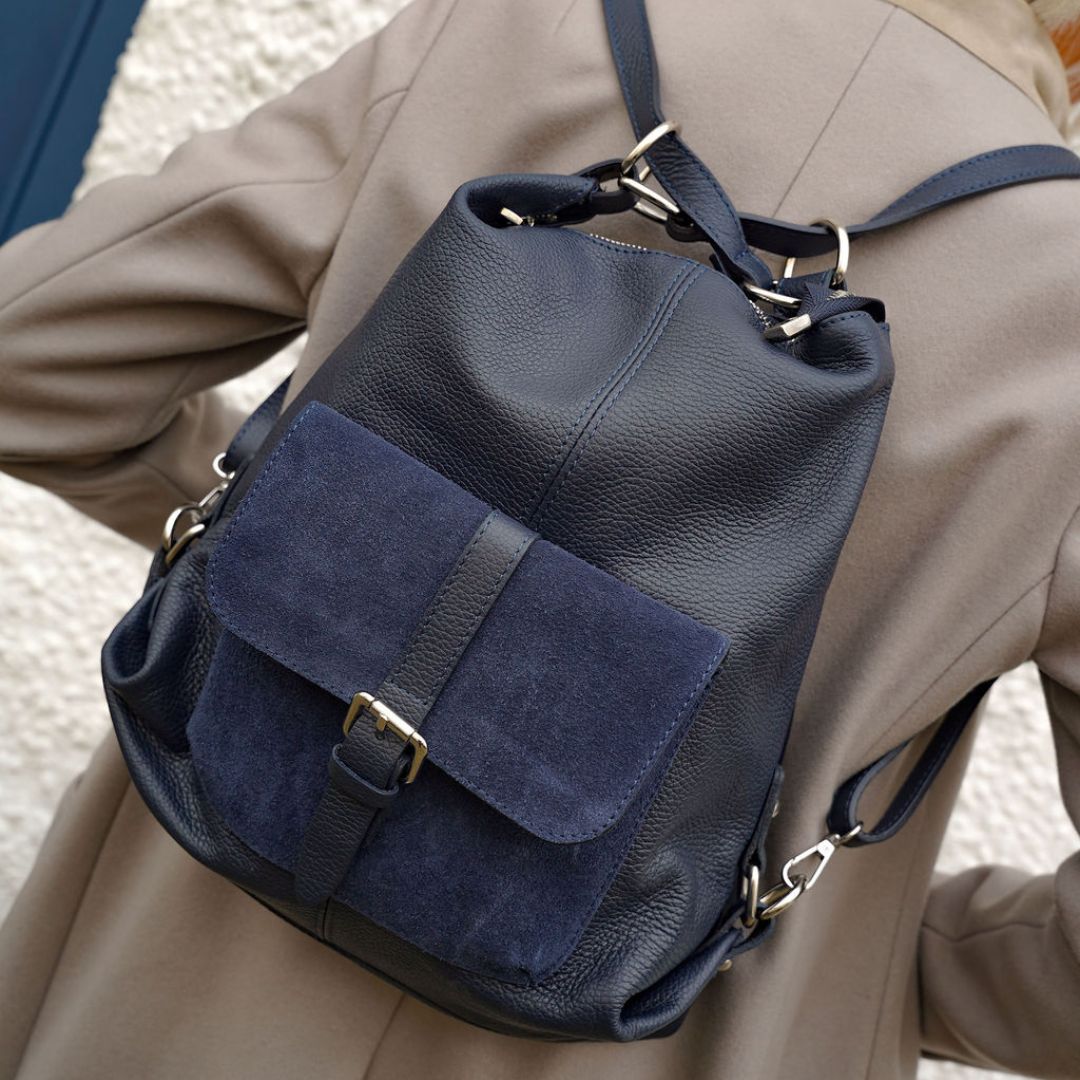 Sarno 2 - in - 1 Backpack and Tote Bag Tan | Betsy & Floss