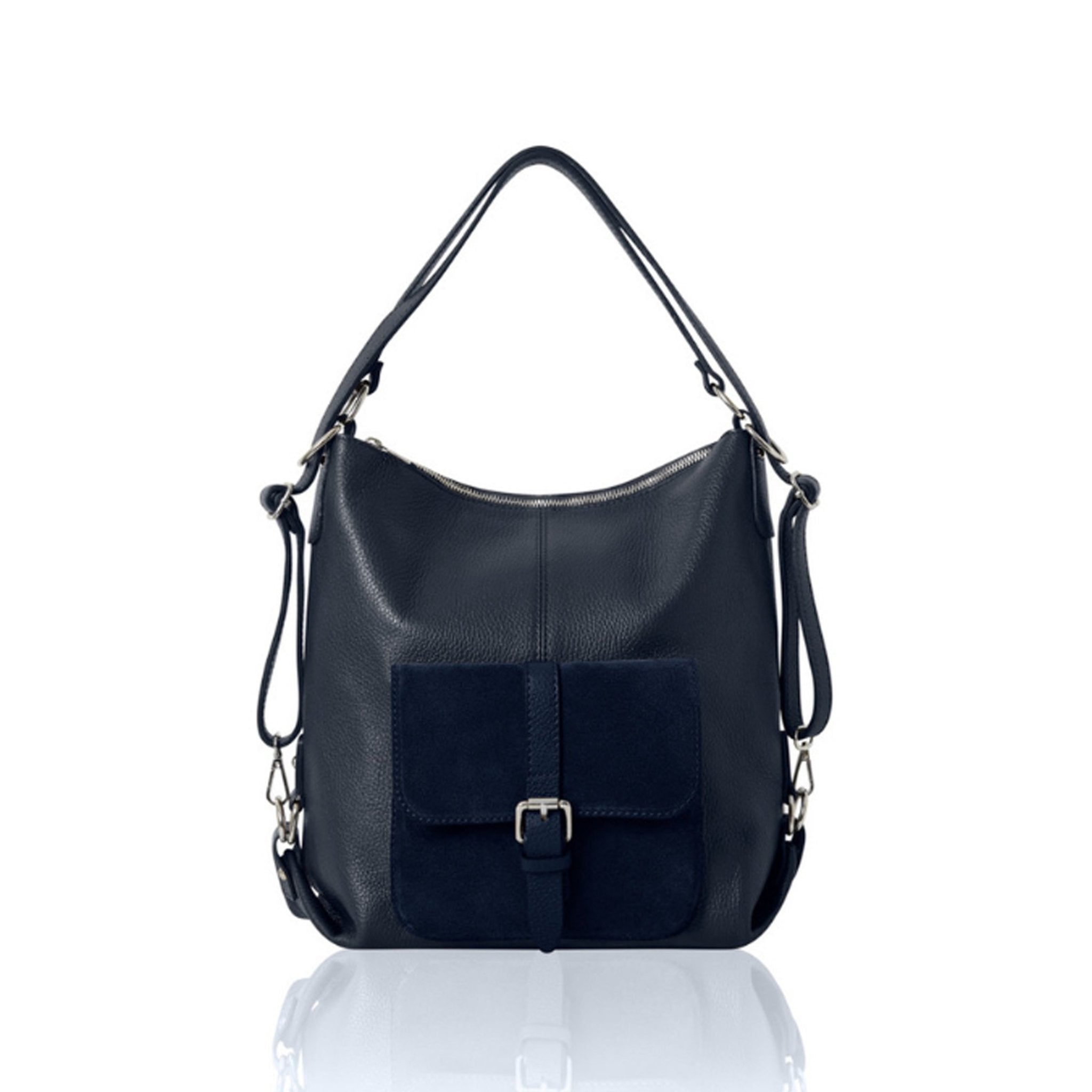 Sarno 2 - in - 1 Backpack and Tote Bag Navy | Betsy & Floss