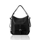 Sarno 2 - in - 1 Backpack and Tote Bag Black | Betsy & Floss