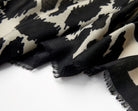 Animal Print Scarf in Black and Cream | Betsy & Floss