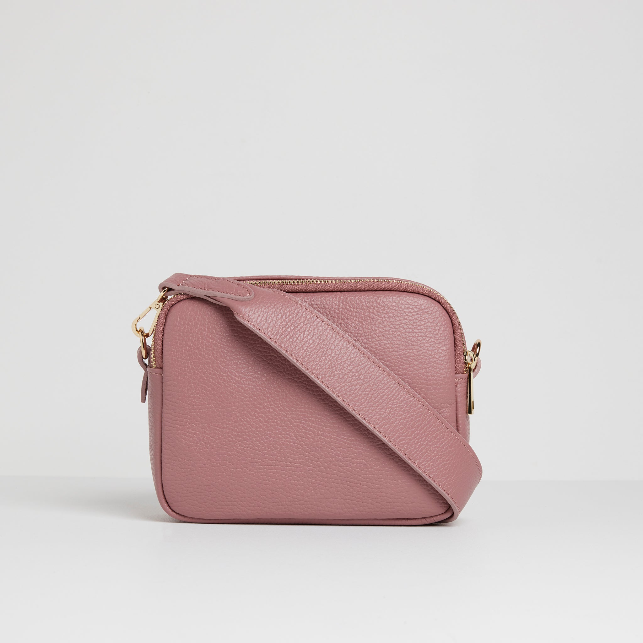 Sienna Crossbody Bag in Antique Pink with Candy Stripe Strap Antique Pink | Betsy & Floss