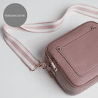 Sienna Crossbody Bag in Antique Pink with Candy Stripe Strap Antique Pink | Betsy & Floss