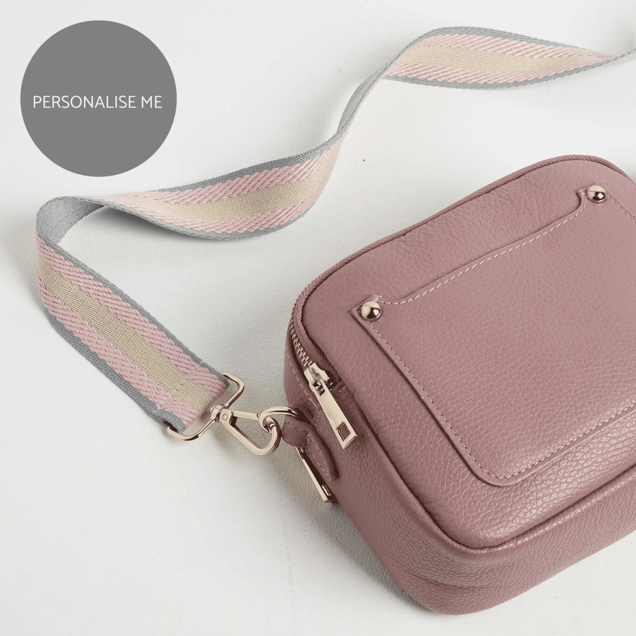 Pink leather crossbody bags best sale