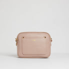 Sienna Crossbody Bag in Blush with Dark Leopard Print Strap Blush Pink | Betsy & Floss