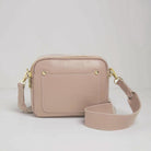 Sienna Crossbody Bag in Blush with Orange Aztec Strap Blush Pink | Betsy & Floss