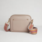 Sienna Crossbody Bag in Blush with Orange Aztec Strap Blush Pink | Betsy & Floss