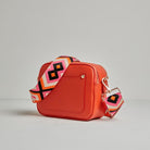 Sienna Crossbody Bag in Burnt Orange with Pink and Orange Bohemian Strap Burnt Orange | Betsy & Floss