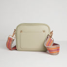 Sienna Crossbody Bag in Cream with Orange Aztec Strap Cream | Betsy & Floss