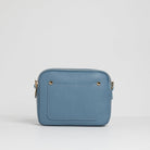 Sienna Crossbody Bag in Denim Blue with Dark Leopard Strap Denim Blue | Betsy & Floss