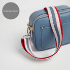 Sienna Crossbody Bag in Denim Blue with Nautical Strap Denim Blue | Betsy & Floss