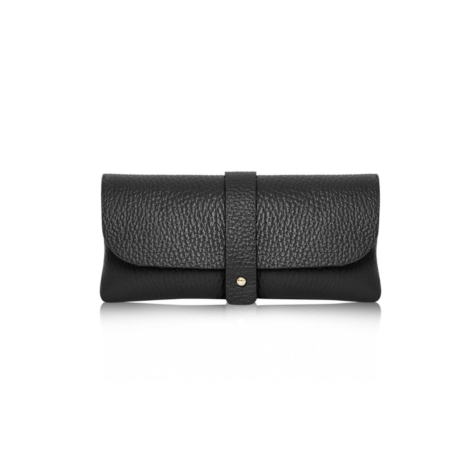 Small Clutch Purse or Glasses Case Black | Betsy & Floss