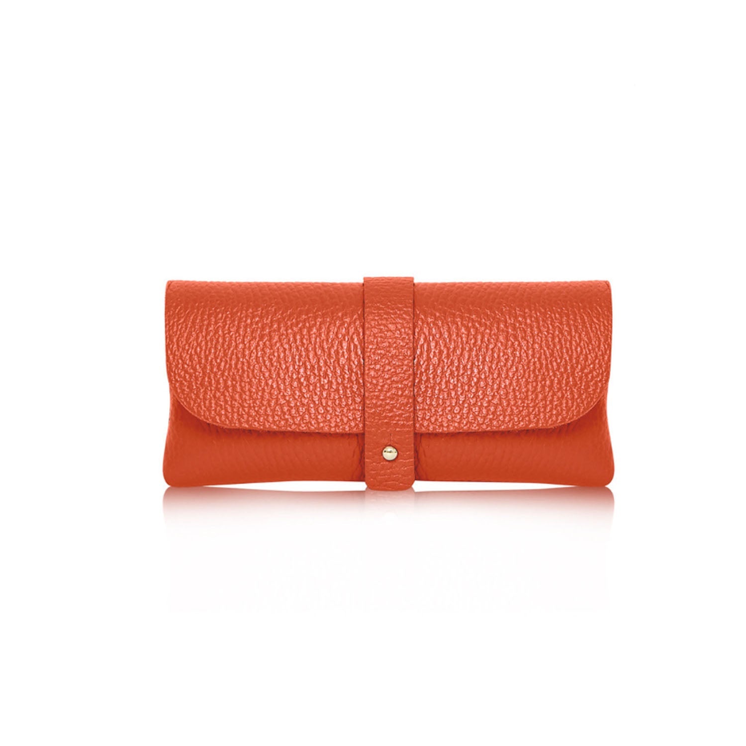 Small Clutch Purse or Glasses Case Burnt Orange | Betsy & Floss