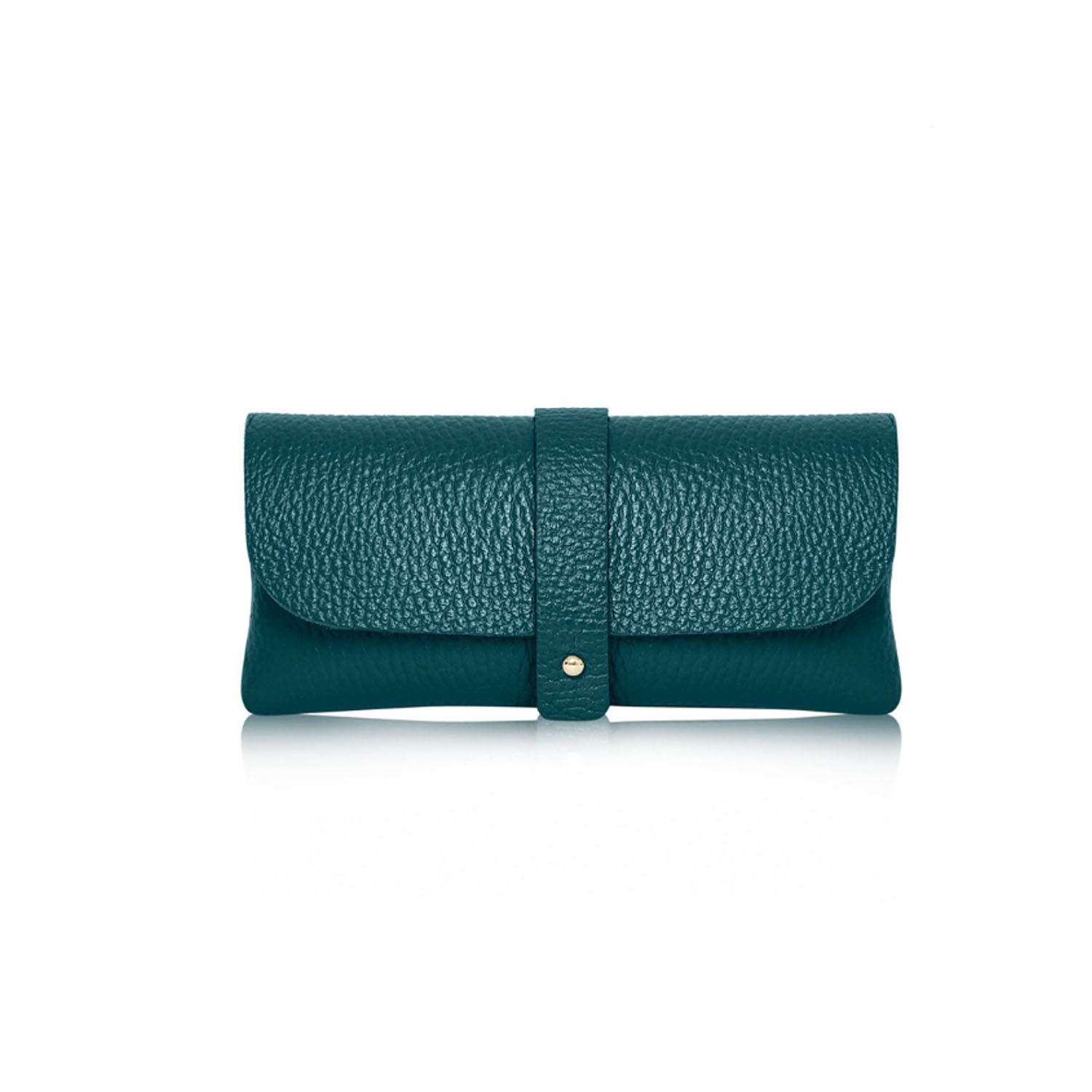 Small Clutch Purse or Glasses Case Teal | Betsy & Floss