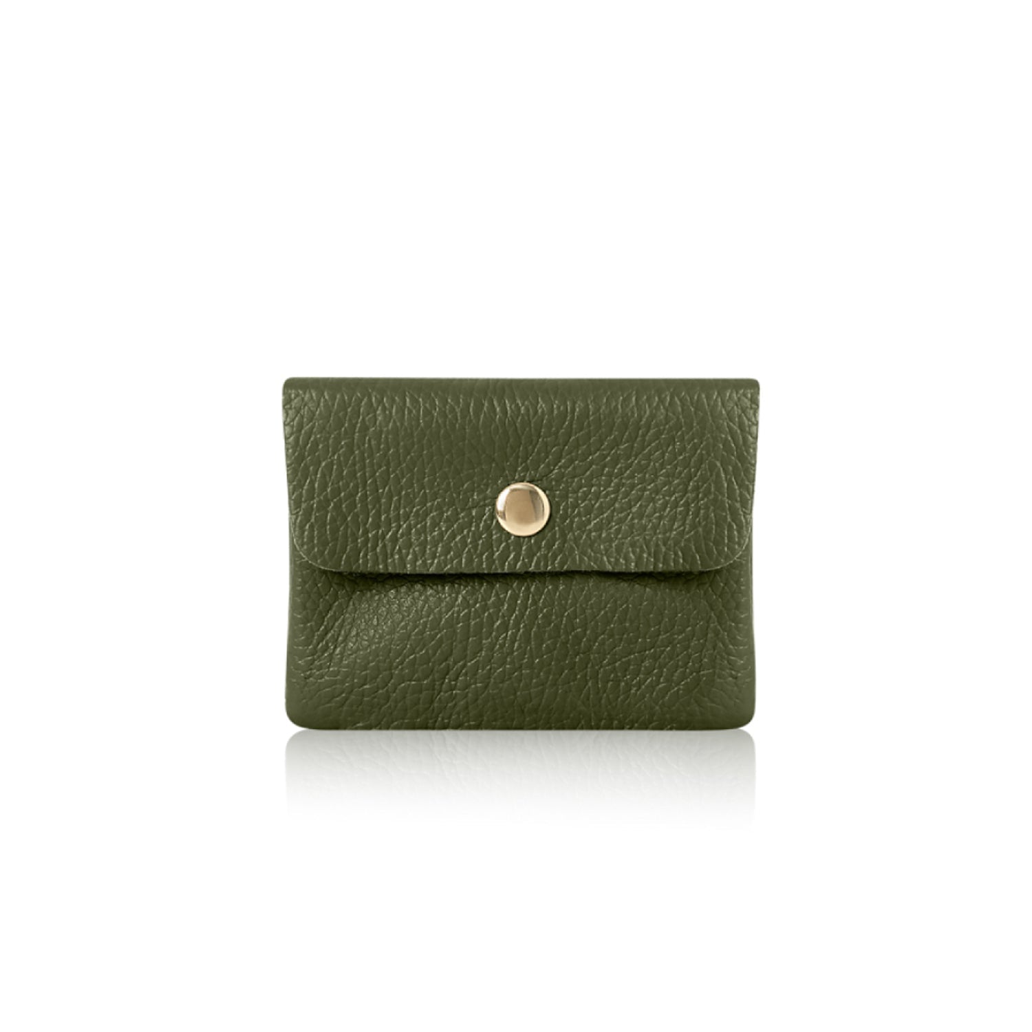 Small Leather Purse Olive Green | Betsy & Floss