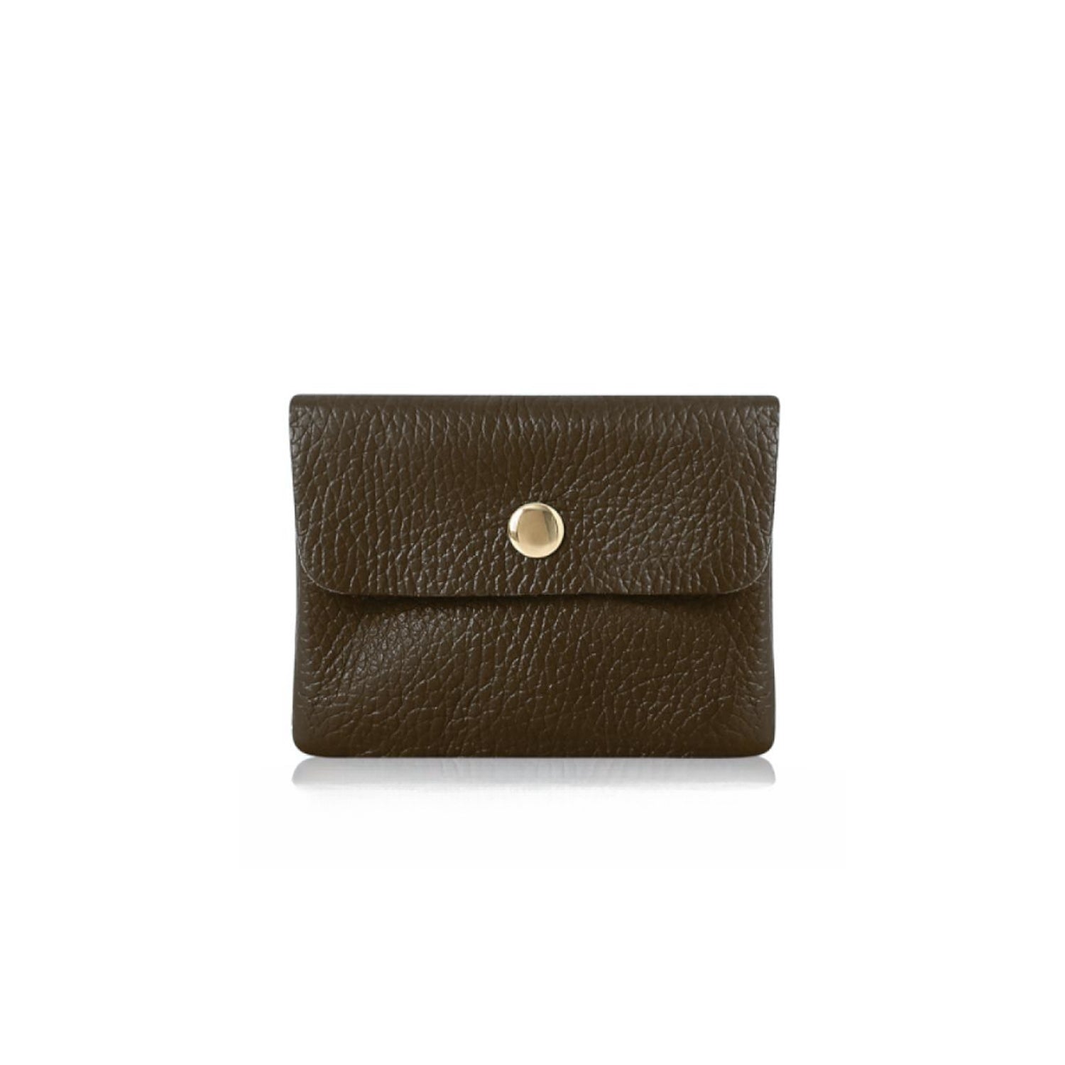 Small Leather Purse Chocolate Brown | Betsy & Floss