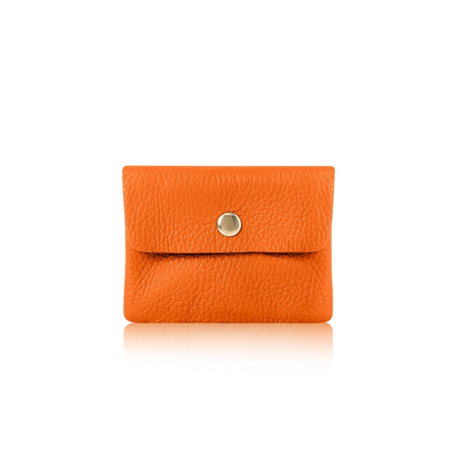 Small Leather Purse Orange | Betsy & Floss