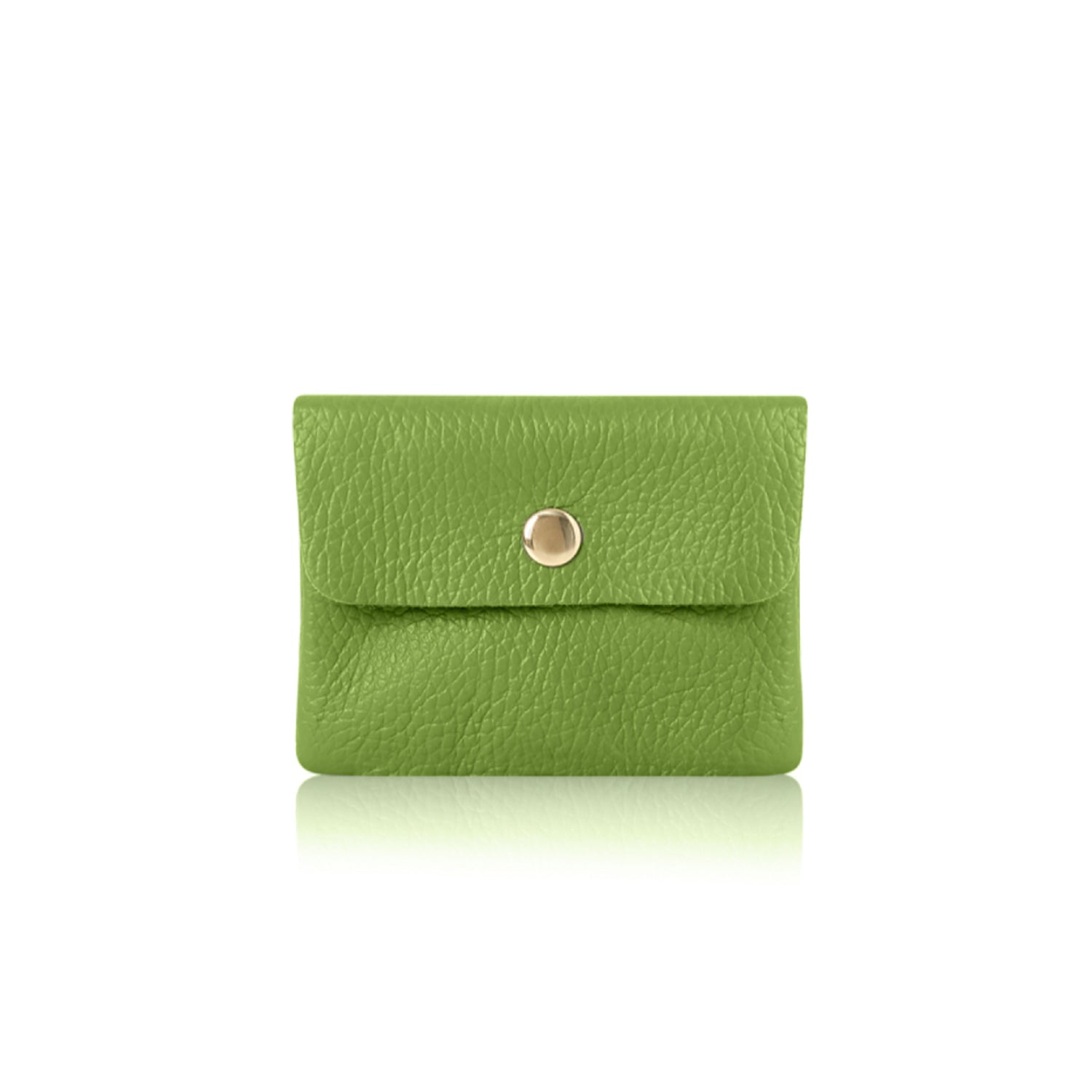 Small Leather Purse Lime Green | Betsy & Floss