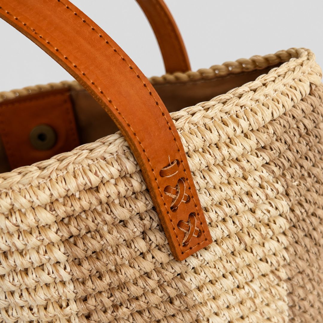 Solok Striped Basket Bag | Betsy & Floss