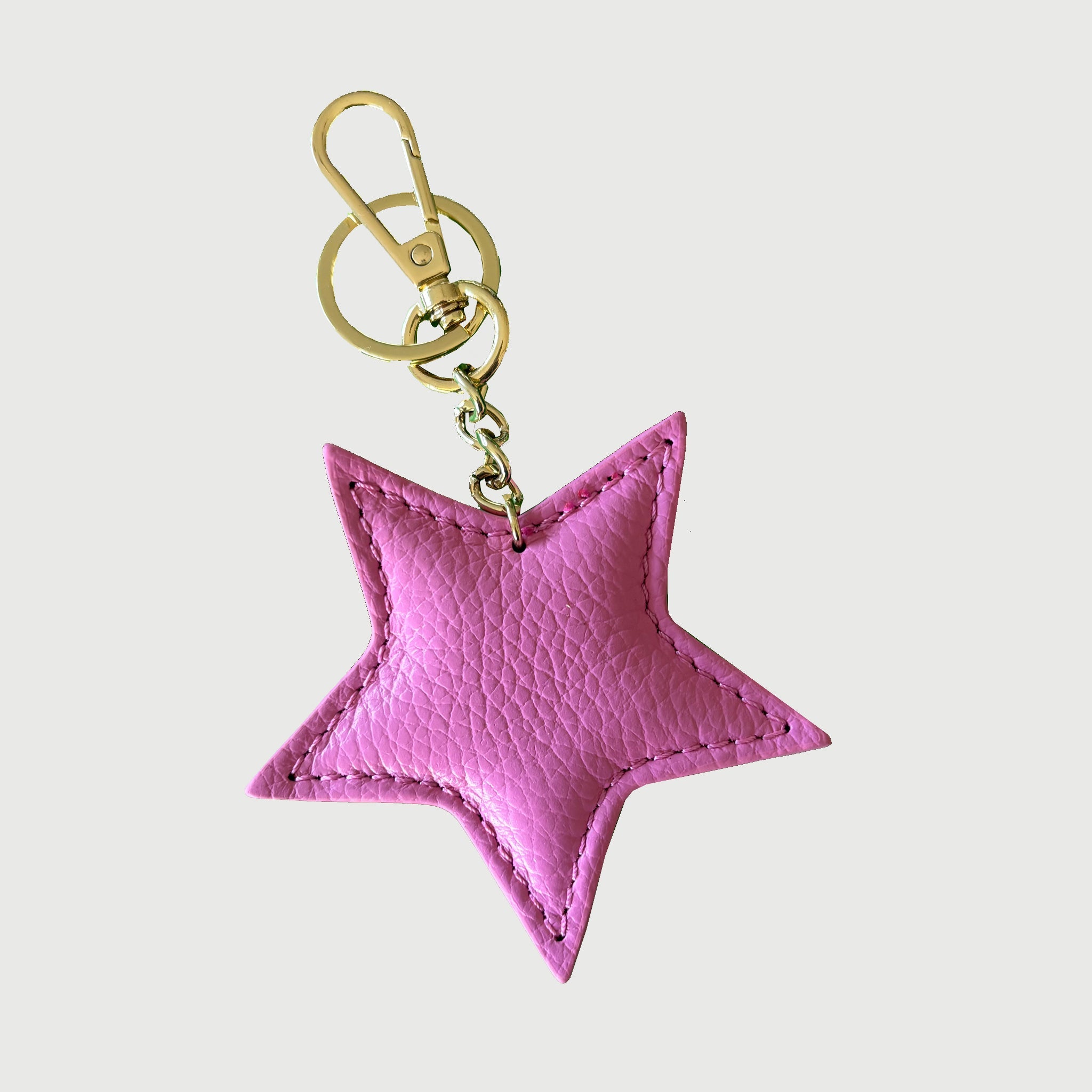 Star Keyring - Gold Hardware Light Pink | Betsy & Floss