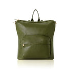 Tivoli Leather Backpack or Shoulder Bag Olive Green | Betsy & Floss