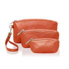 Trio of Make Up Bags Burnt Orange | Betsy & Floss