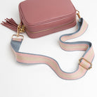 Verona Crossbody Tassel Antique Pink Bag with Pastel Strap Antique Pink | Betsy & Floss